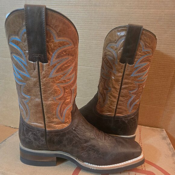 Roper Men's Work It Over Boots 10 EE Wide Brown 09-020-9204-8442 - Picture 7 of 12